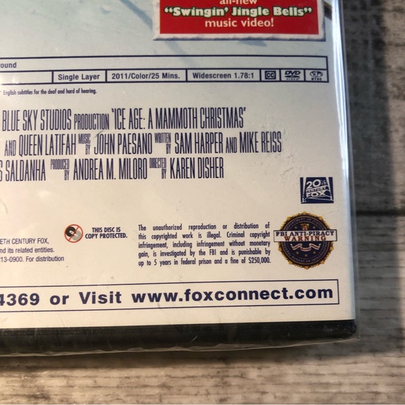 Ice Age A Mammoth Christmas Special New DVD c. 2011 - Picture 13 of 13